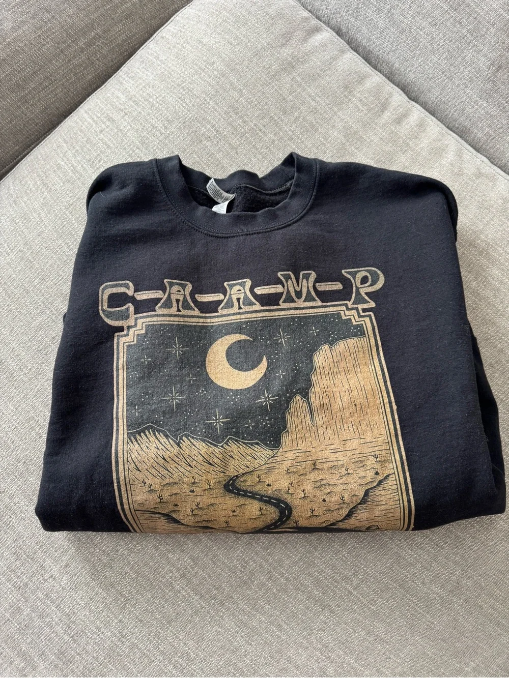Black Caamp Fall Tour Graphic Crewneck Sweater